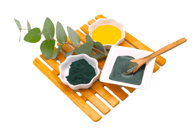 Organic spirulina face pack for remove dullness