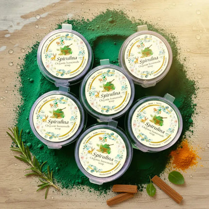 Organic Spirulina Soap (Pack Of 6) - SK&S Farming