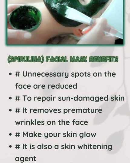 Spirulina Face Mask – Organic, Natural Face Pack for Acne, Glow & Detox - SK&S Farming