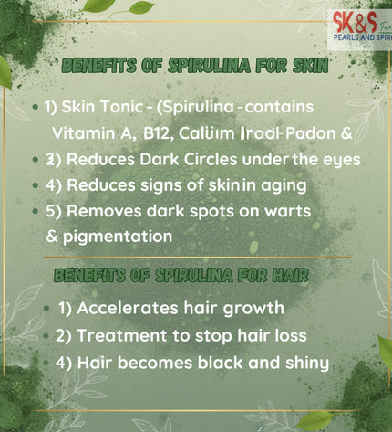 Spirulina Face Mask – Organic, Natural Face Pack for Acne, Glow & Detox - SK&S Farming