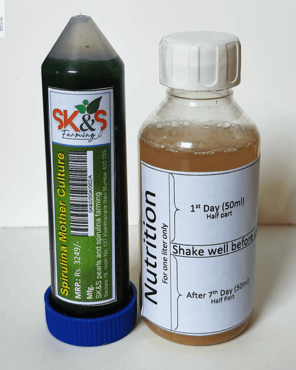 Spirulina Mother Culture Kit – Live Blue-Green Algae (200ml) | Grow Your Own Spirulina at Home - SK&S Farming