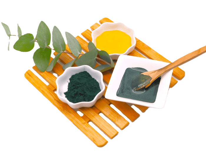 Organic spirulina face pack for remove dullness