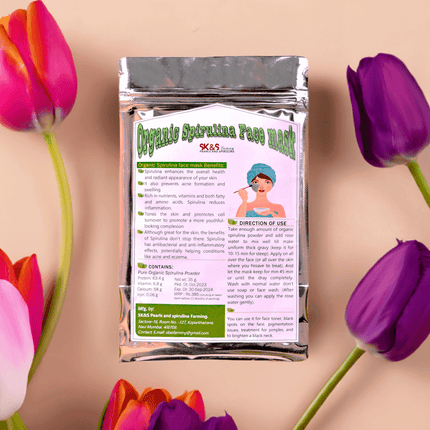 Organic Spirulina Face Pack / Mask OR Natural Spirulina Face Mask OR Spirulina Face Mask OR Face Pack (Pure and Natural) - SK&S Farming