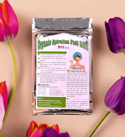 Spirulina Face Mask – Organic, Natural Face Pack for Acne, Glow & Detox - SK&S Farming