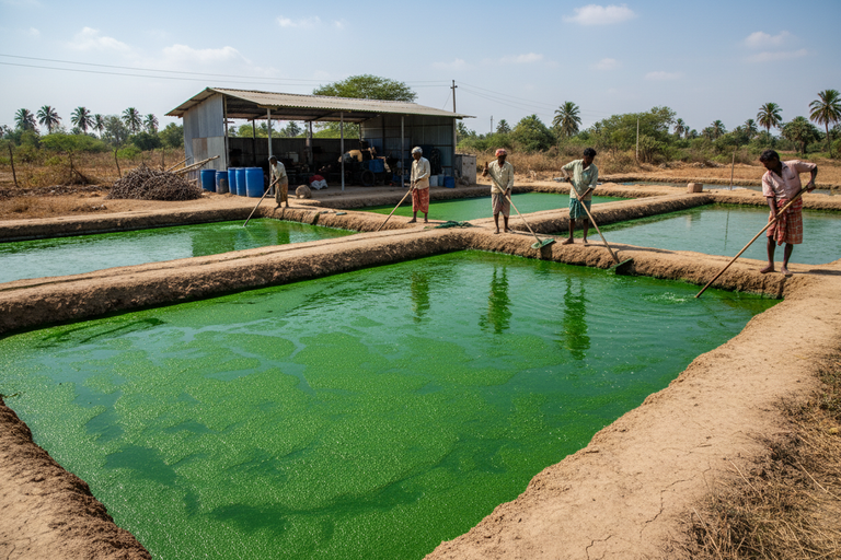 SK&S Spirulina Farm Ponds