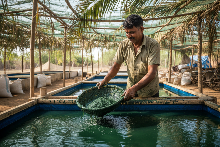 SK&S Spirulina Harvest