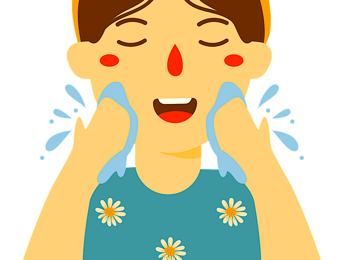 wash face before applying the spirulina face pack